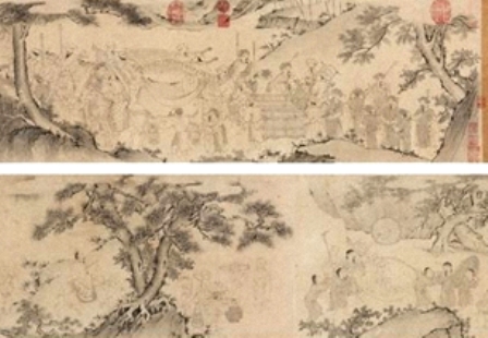 Khung[-]cảnh[-]đoàn[-]người[-]đến[-]đón[-]phật[-]hoàng[-]Trần[-]Nhân[-]Tông